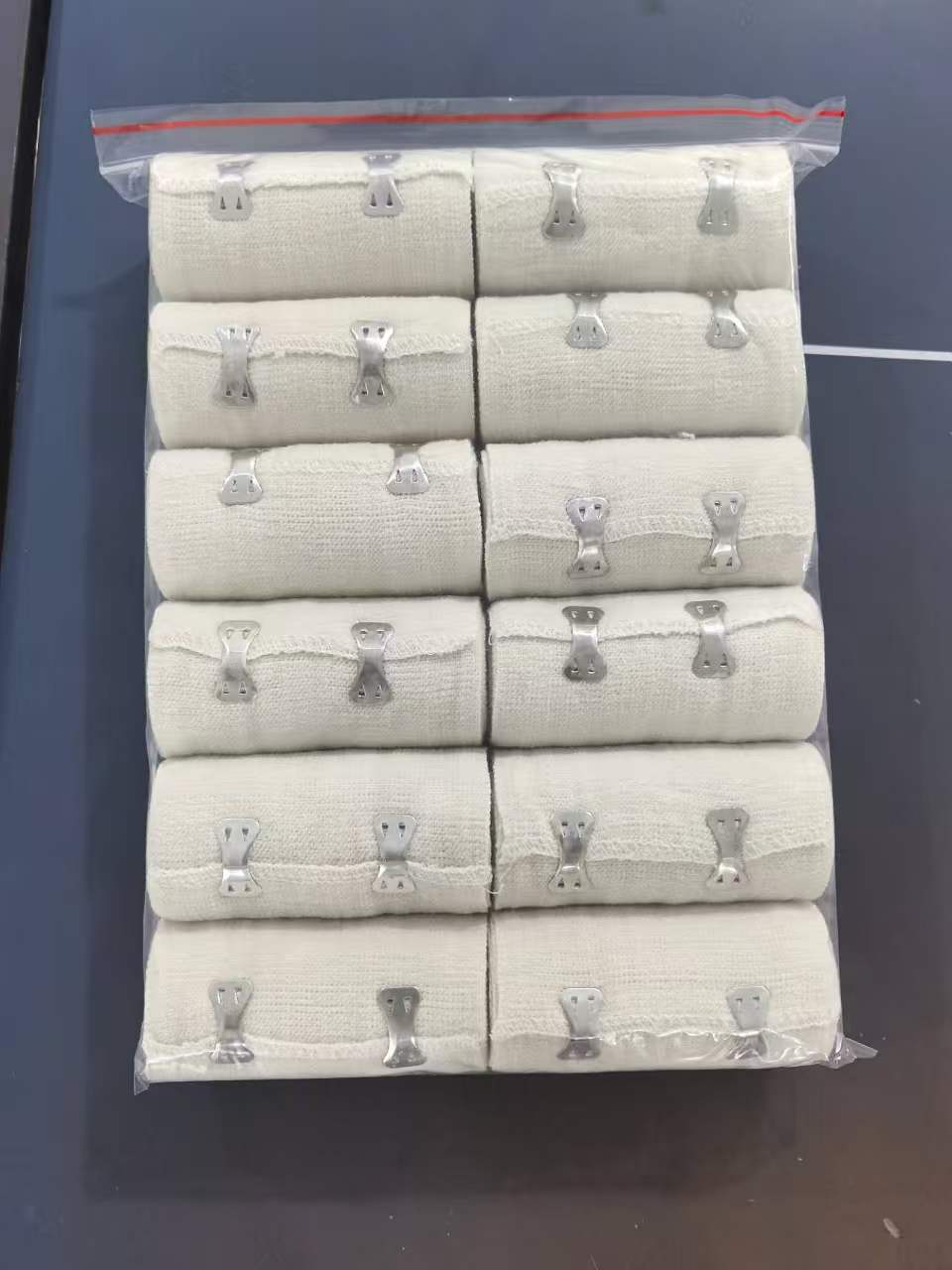 Haorun medical Nuovo lancio: benda in tessuto normale in spandex da 105 g e 120 g con bordo liscio (bianco naturale) – Perfetta per il mercato di fascia alta