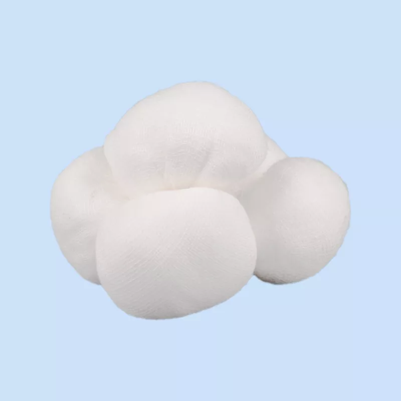 Sfera di garza di cotone assorbente senza raggi X