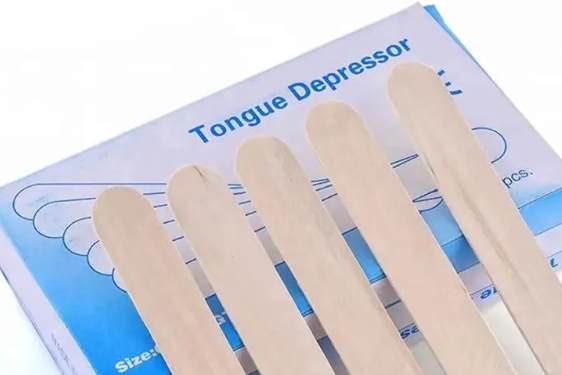 Depresso per lingua in legno usa e getta