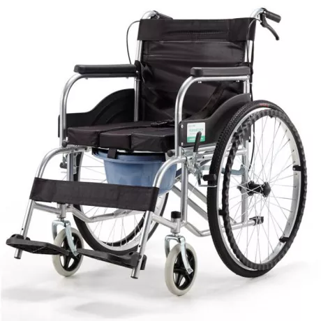 Sedia a rotelle pieghevole manuale con comoda